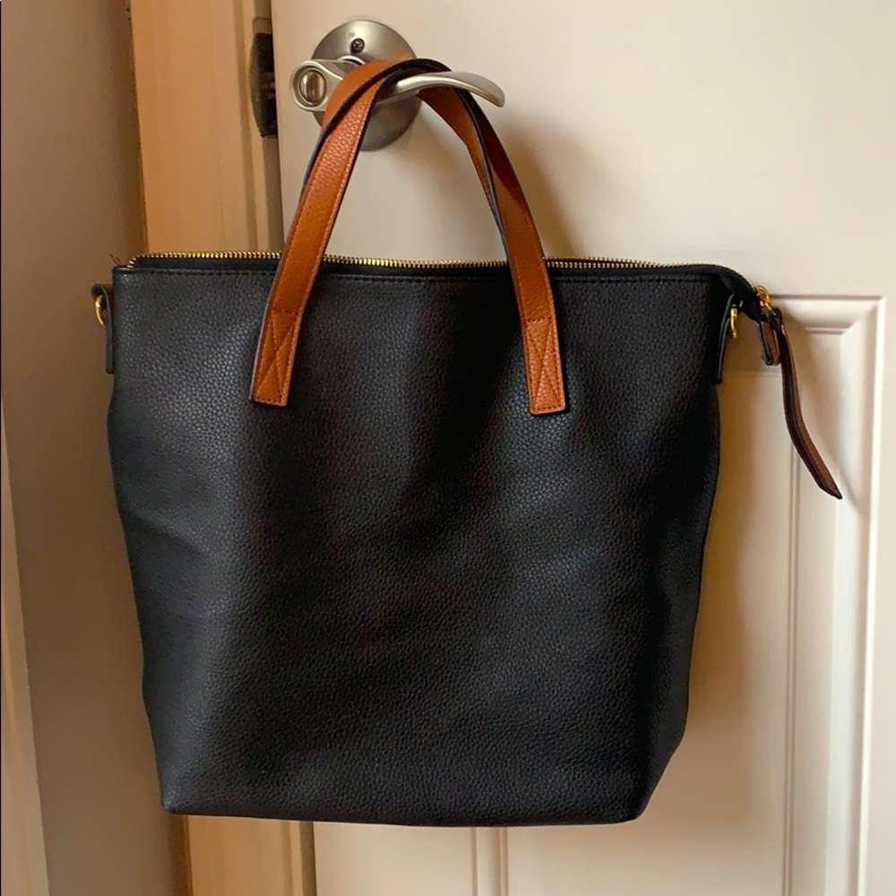 Old Navy Small Black Tote / Crossbody Bag